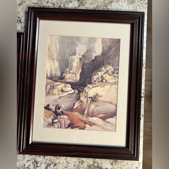 Set of Two Vintage David Roberts Framed Art - Picture 2 of 4